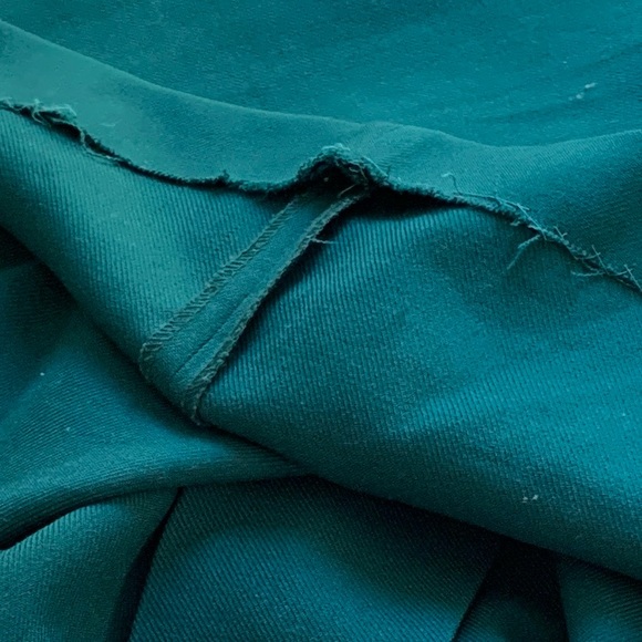 Vintage PARIS STAR Hunter Green Midi Pleated Skirt - Picture 7 of 7